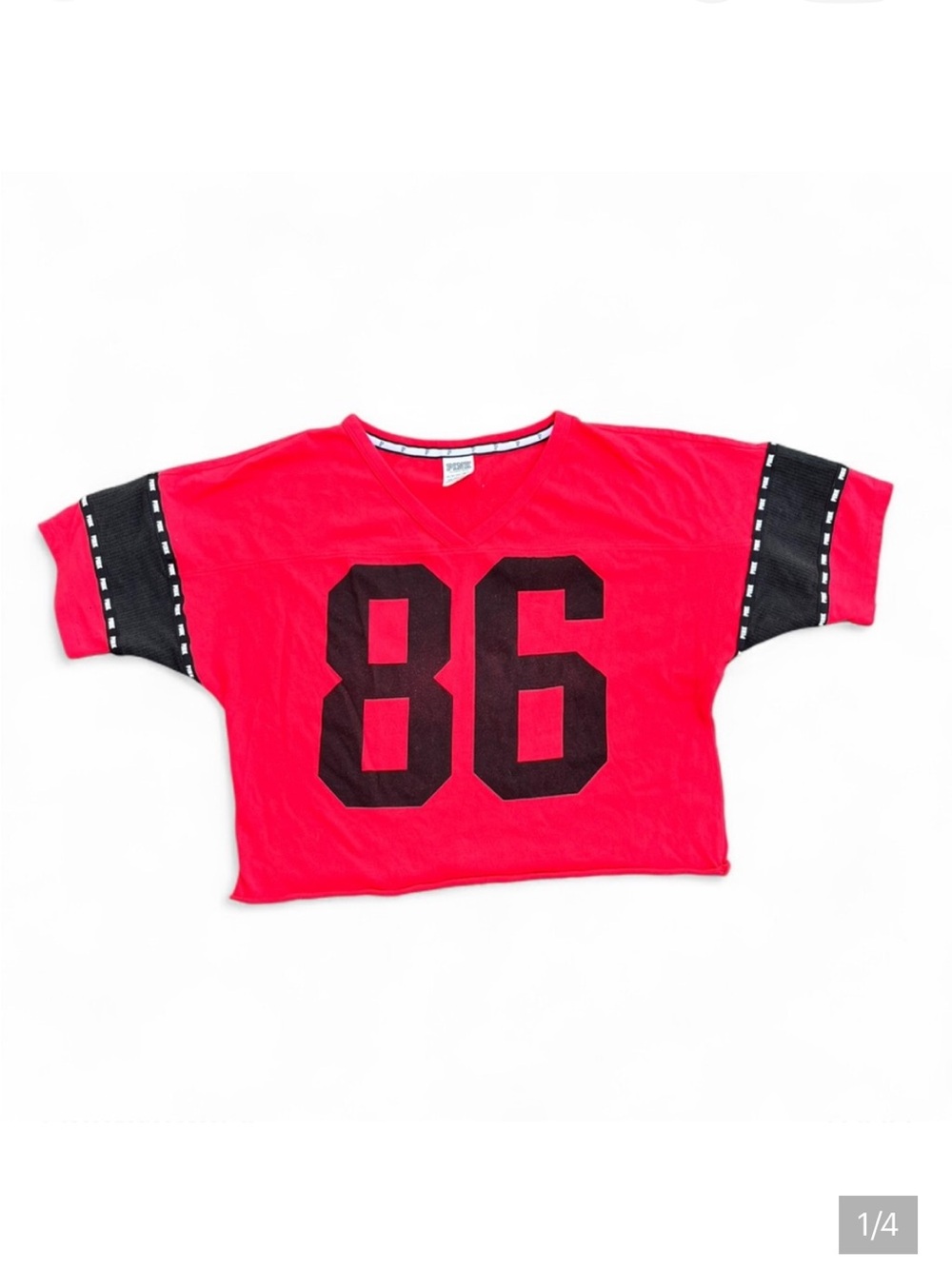 PINK VS Red and Black Cropped Top 86 Size XS